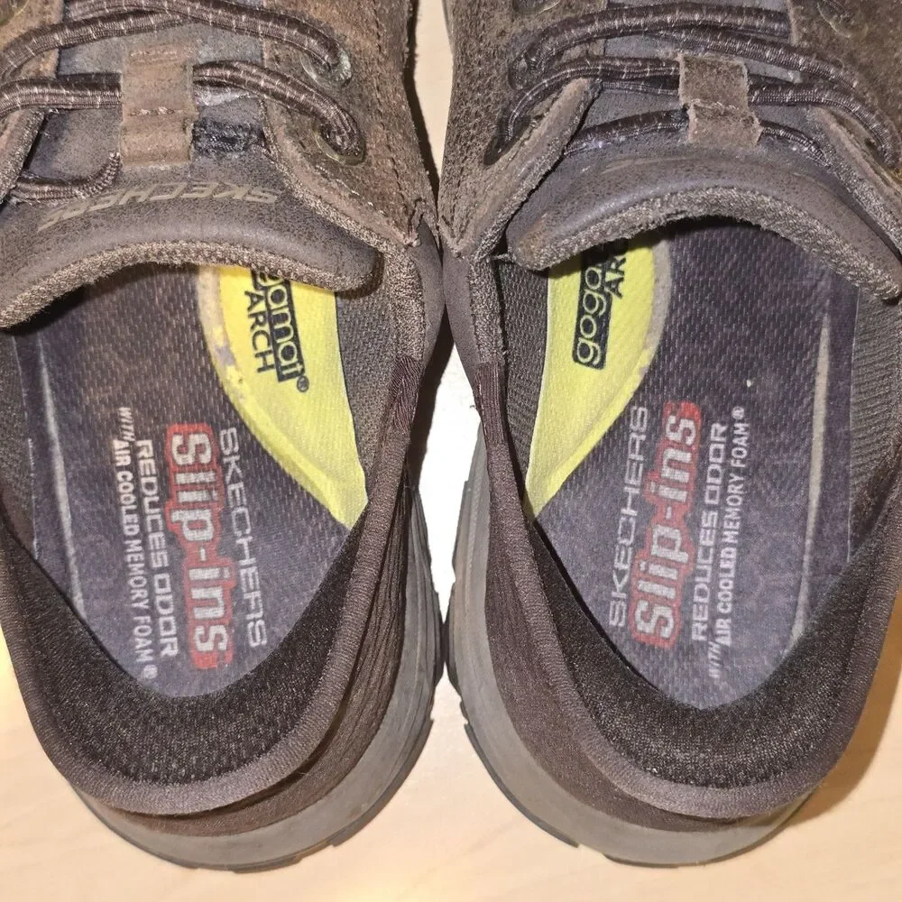 Skechers Knowlson Kantel Slip In Sneakers Mens Size 9 Brown Shoes 205073 Comfort